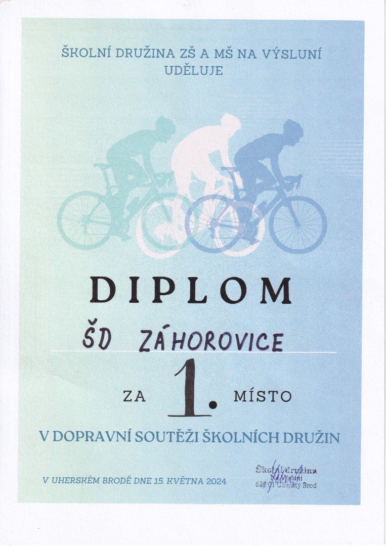 1. místo v dopravní soutěži