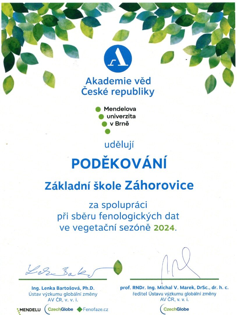 Naše škola spolupracuje s Akademií věd ČR